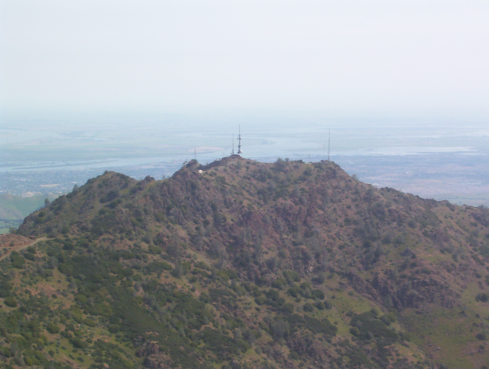 East County hills overlooking Brentwood